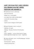 AAERT CDR EXAM STUDY GUIDE OVERVIEW 2026 PREMIUM EXAM PREP VERIFIED QUESTIONS AND ANSWERS A&plus;