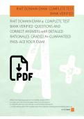 RHIT DOMAIN EXAM 4  COMPLETE TEST  BANK VERIFIED  QUESTIONS AND  CORRECT ANSWERS with DETAILED  RATIONALES  GRADED A&plus; GUARANTEED  PASS- ACE YOUR EXAM 