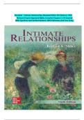 Test Bank &ndash; Intimate Relationships &lpar;Rowland Miller&comma; 9th Edition&rpar; &vert; 2025 Revised & Expert-Approved Q&As&comma; Complete Chapters 1&ndash;14 Covered With Questions And Verified Solutions With Rationales And Case Study&period;