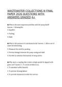 Wastewater Collections Exam Bundle 2026 &mdash; Complete Questions&comma; Verified Answers & Rationales&comma; Graded A&plus;