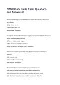 NAUI Study Guide Exam Questions and Answers