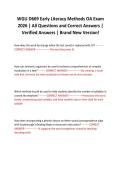 WGU D669 Early Literacy Methods OA Exam 2026 &vert; All Questions and Correct Answers &vert; Verified Answers &vert; Brand New Version&excl;