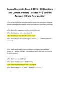 Kaplan Diagnostic Exam A 2026 &vert; All Questions and Correct Answers &vert; Graded A&plus; &vert; Verified Answers &vert; Brand New Version&excl;