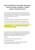West Coast EMT Block 1 Exam 2026 &vert; All Questions and Correct Answers &vert; Graded A&plus; &vert; Verified Answers &vert; Brand New Version&excl;