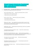 Grand Canyon University Psychology Quiz 1 And All Complete Solutions 2025-2026 Edition&period;