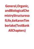 Test Bank&colon; General&comma; Organic&comma; and Biological Chemistry&colon; Structures of Life &lpar;6th Edition&rpar; &ndash; Karen C&period; Timberlake
