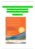 TEST BANK for Medical-Surgical Nursing&colon; Concepts for Clinical Judgment and Collaborative Care 11th Edition by Donna D&period; Ignatavicius&comma; All chapters 1 - 74