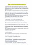 PSPO Exam Questions & Complete Solutions