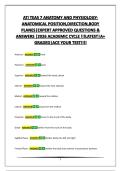 ATI TEAS 7 ANATOMY AND PHYSIOLOGY-ANATOMICAL POSITION&comma;DIRECTION&comma;BODY PLANES&vert;EXPERT APPROVED QUESTIONS & ANSWERS &vert;2026 ACADEMIC CYCLE &excl;&excl;&excl;LATEST&vert;A&plus; GRADED&vert;ACE YOUR TEST&excl;&excl;&excl;&excl;