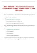 NURS 355 EXAM 2 Practice Test Questions and Correct Detailed Answers &vert; Already Graded A&plus; &vert; New 2026 Update