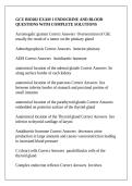 BIO 202&sol; BIO202 Grand Canyon University -GCU BIO202 EXAM 1 ENDOCRINE AND BLOOD QUESTIONS WITH COMPLETE SOLUTIONS&period;