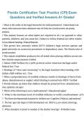 Florida Certification Test Practice &lpar;CPI&rpar; Exam &ndash; Questions and Verified Answers A&plus; Graded 2026&sol;2027