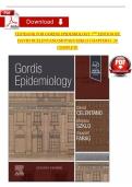 TEST BANK For Gordis Epidemiology&comma; 7th Edition By David D Celentano&semi; Moyses Szklo&comma; Verified Chapters 1 - 20&comma; Complete Newest Version 2026&excl;&excl;&excl;