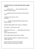 BIO 202 Arizona State University -ASU BIO 202 Exam 1 &lpar;cardiac&rpar; Questions With Complete Solutions