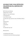 AIR ASSAULT PHASE 1 EXAM CERTIFICATION EVALUATION 2026 FULL QUESTIONS WITH SOLUTIONS