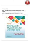 TEST BANK For Bates' Nursing Guide to Physical Examination and History Taking&comma; 3rd Edition By Beth Hogan-Quigley&semi; Mary Louis Palm&comma; Verified Chapters 1 - 24&comma; Complete Newest Version