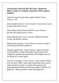 BIO 202 Arizona State University -Arizona State University BIO 202 Exam 1 &lpar;Endocrine&comma; Blood&comma; Cardiac & Vasculature&rpar; Questions With Complete Solutions