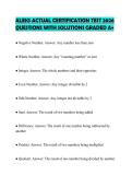 ALEKS ACTUAL CERTIFICATION TEST 2026 QUESTIONS WITH SOLUTIONS GRADED A&plus;