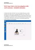 WGU D431 Task 2 AAA Investigation with 100&percnt; accuracy &plus; detailed rationales