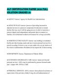 ALF CERTIFICATION PAPER 2026 FULL SOLUTION GRADED A&plus;