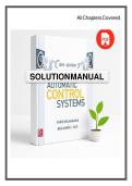 Solutions Manual for Automatic Control Systems 10th Edition by Farid Golnaraghi & Benjamin C&period; Kuo &vert; Complete Answer Key & MATLAB Guide