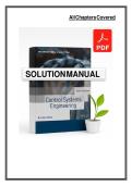 Solutions Manual for Control Systems Engineering&comma; 8th Edition &lpar;International Adaptation&rpar; by Norman S&period; Nise