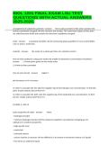BIOL 1201 FINAL EXAM LSU TEST QUESTIONS WITH ACTUAL ANSWERS 2025-2026&period;