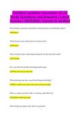 Certified Lactation Counselor &lpar;CLC&rpar; Study Questions and Answers &vert; Latest Version &vert; 2025&sol;2026 &vert; Correct & Verified