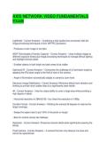 AXIS NETWORK VIDEO FUNDAMENTALS EXAM QUESTIONS AND ANSWERS &vert; GRADED A