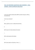 NSG 240 MIDTERM QUESTIONS AND ANSWERS &vert; 2026 UPDATE &vert; WITH COMPLETE SOLUTION