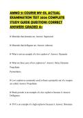 AMMO 51 COURSE MV-DL ACTUAL EXAMINATION TEST 2026 COMPLETE STUDY GUIDE QUESTIONS CORRECT ANSWERS GRADED A&plus;