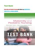 Test Bank for Maternity and Pediatric Nursing 5th Edition by SUSAN RICCI&comma; TERRI KYLE and SUSAN CARMAN &vert;Actual Exam Questions & 100&percnt; Verified Answers &vert;NEWEST 2026 ALREADY GRADED A&plus;