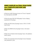 AMMO HANDLER 108 FINAL EXAM PAPER 2026 COMPLETE QUESTIONS AND SOLUTIONS