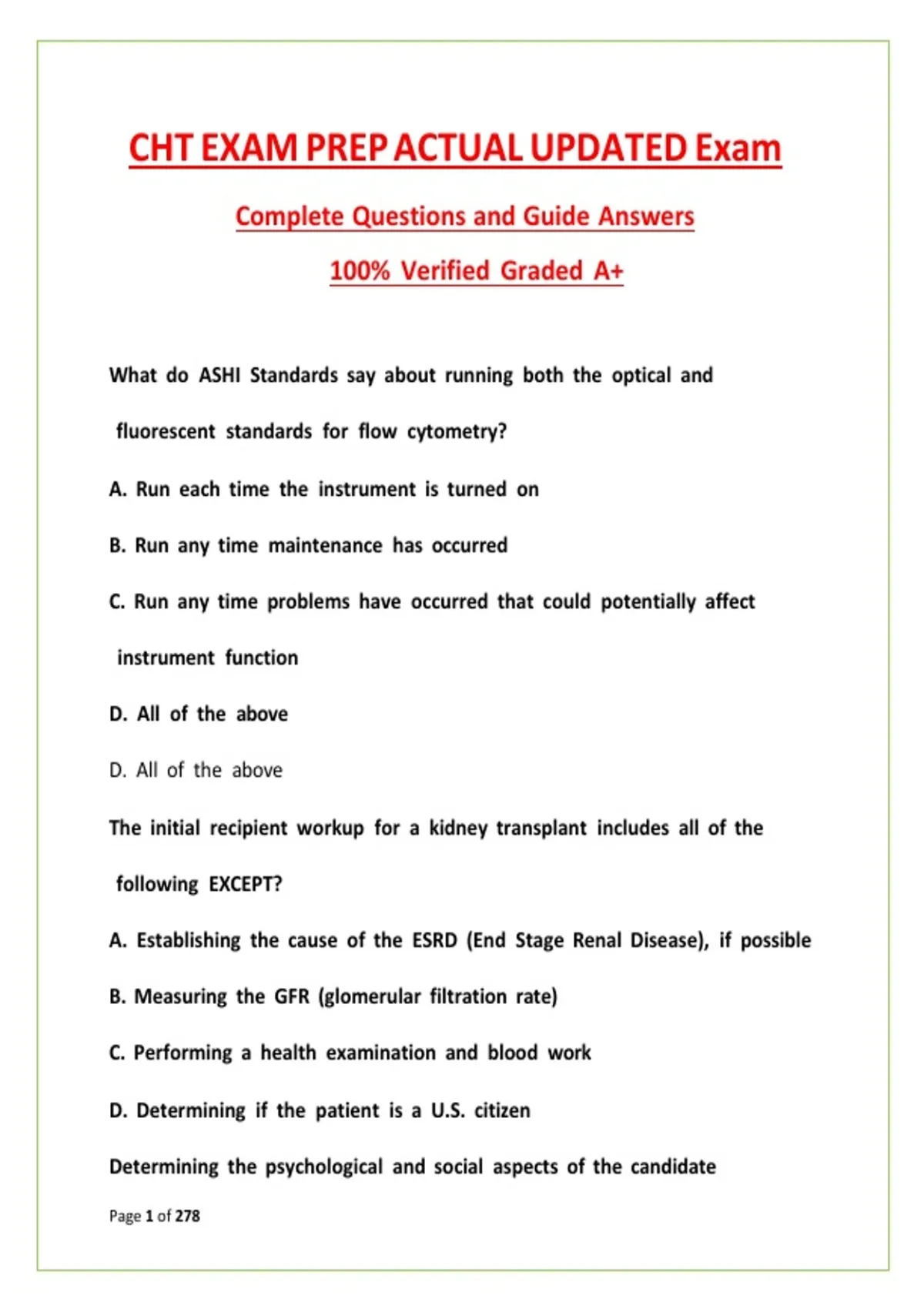 Study Guide Cht
