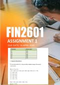 FIN2601 Assignment 1 ANSWERS Semester 1 2026 - Due 16 April 2026