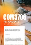 COM3706 Assignment 1 Semester 2 2026 - Due 1 September 2026