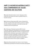 AMPP C3 HAZARDOUS MATERIALS SAFETY 2026 COMPREHENSIVE SET SOLVED QUESTIONS AND SOLUTIONS