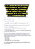 AAAE Certified Member Study Guide Exam QUESTIONS WITH CORRECT SOLUTIONS&vert;&vert;100&percnt; GUARNTEED PASS&vert;&vert;UPDATED 2026&sol;2027 SYLLABUS&vert;&vert;ALREADYD GRADED A&plus;&vert;&vert;<<RECENT VERSION>>