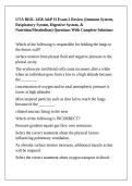 UTA BIOL 2458 A&P II Exam 2 Review &lpar;Immune System&comma; Respiratory System&comma; Digestive System&comma; & Nutrition&sol;Metabolism&rpar; Questions With Complete Solutions