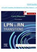 Test Bank &ndash; LPN to RN Transitions 5th Edition &lpar;Claywell&comma; 2026&rpar; &ndash; Chapters 1&ndash;18 &ndash; Complete Practice Questions and Answers