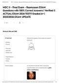 MDC II - Final Exam - Rasmussen EXAM Questions with 100- Correct Answers &lowbar; Verified &lowbar;&lowbar; ACTUAL EXAM 2026 TEST&excl;&excl; Graded A&plus; &lowbar; 2025&lowbar;2026 EXAM UPDATE Flashcards &lowbar; Quizlet&period;pdf
