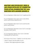 ANATOMY AND PHYSIOLOGY I FINAL ACTUAL TEST PAPER 2026 QUESTIONS WITH ANSWERS GRADED A&plus;