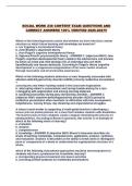 SOCIAL WORK 238 CONTENT EXAM QUESTIONS AND CORRECT ANSWERS 100&percnt; VERIFIED 2026-2027&excl;&excl;