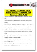 UGA History Exemption Exam - Olivia Garofola Questions and Answers 100&percnt; PASS