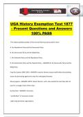 UGA History Exemption Test 1877 &ndash; Present Questions and Answers 100&percnt; PASS