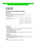 OCR - A Level Law- H418&sol;04 The nature of law and the law of contract- June 2025-Question Paper and Making Scheme Combined
