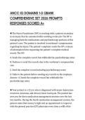 ANCC IQ DOMAINS 1-5 QBANK COMPREHENSIVE SET 2026 PROMPTS RESPONSES SCORED A&plus;