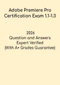 Adobe Premiere Pro Certification Exam 1&period;1&ndash;1&period;3 &ndash; Practice Test & Editing Fundamentals Study Guide
