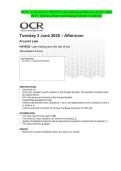 OCR - A Level Law- H418&sol;02 Law making and the law of tort- June 2025- Question Paper and Making Scheme Combined
