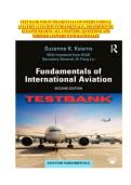 Test Bank Fundamentals of International Aviation 2nd Edition Suzanne Kearns ISBN 9781138691087 2026 All Chapters Complete Questions and Solutions